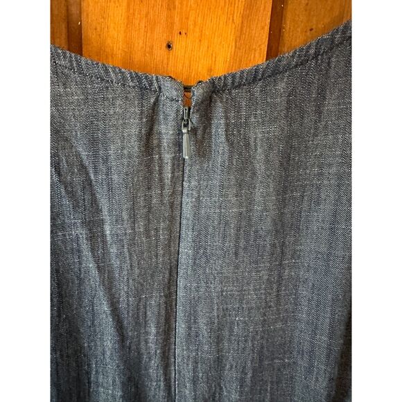 eShakti Blue 1940's 1950's Square Neckline Fit & Flair Dress Embroidered - Picture 7 of 13